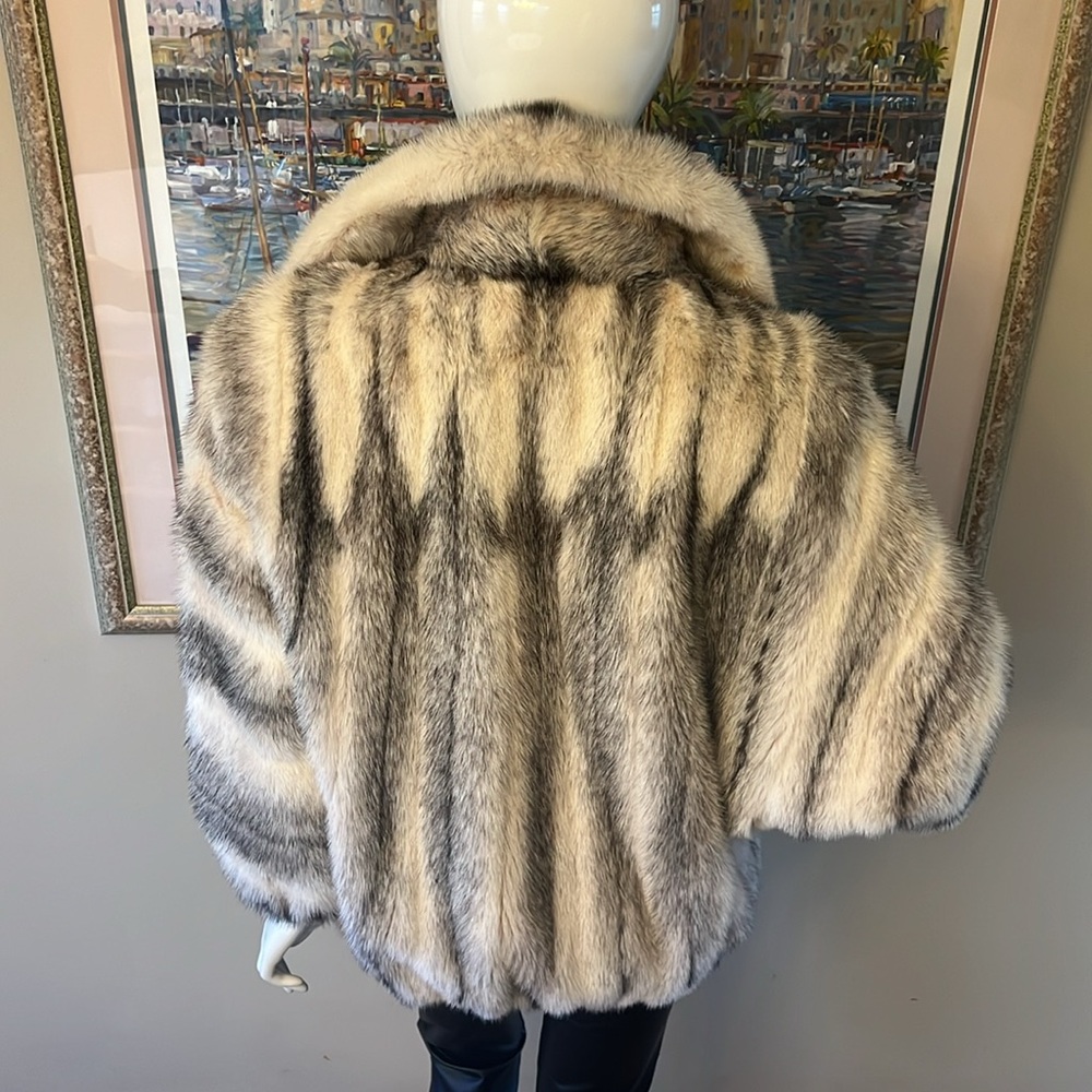 GENUINE MINK BOMBER JACKET - Picture 9 of 14